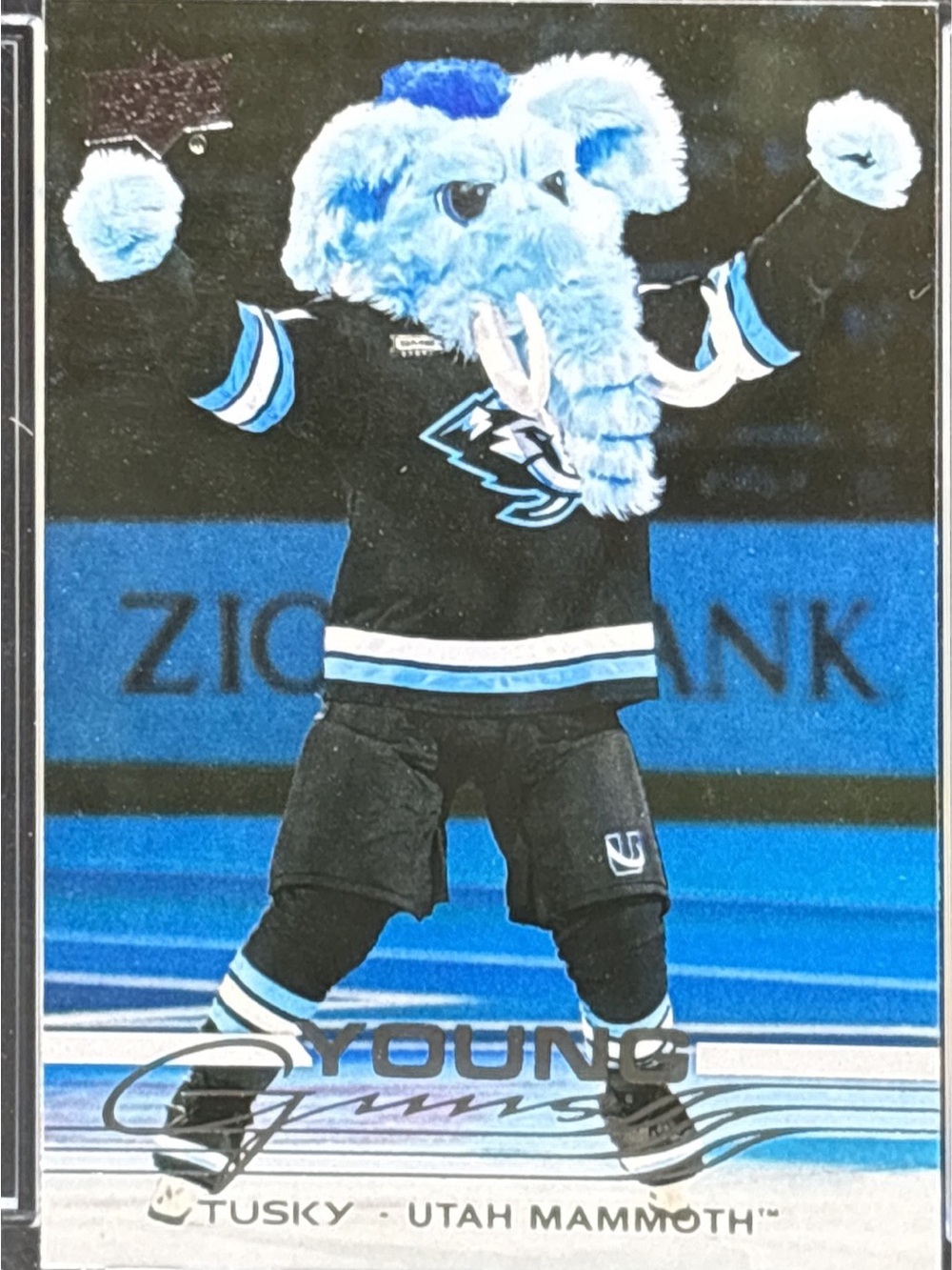 Upper Deck Young Guns Tusky Utah Mammoth Mascot Hockey Trading Card